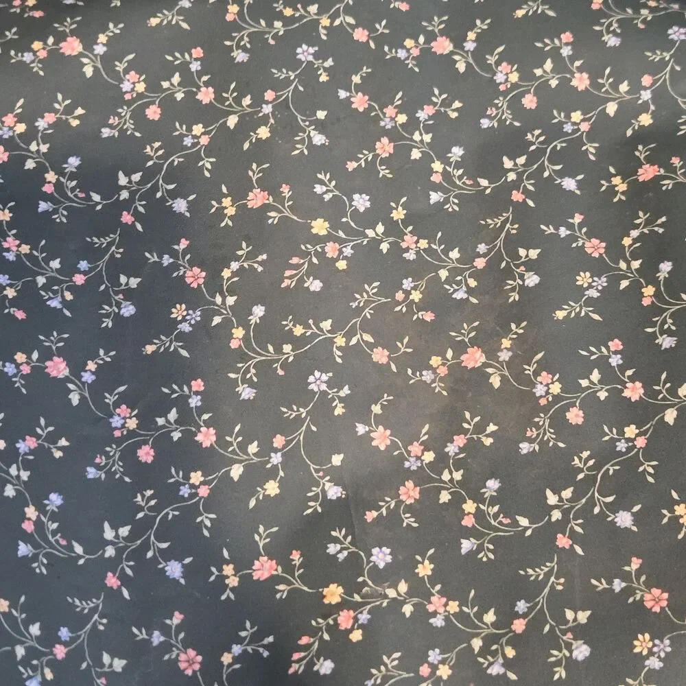 Vtg Classic Timeless Floral Wallpaper Rolls Blue Pink